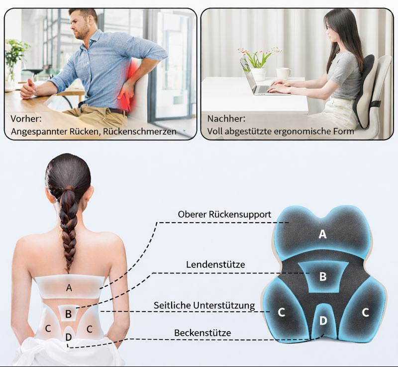 Ergonomisches Rückenkissen